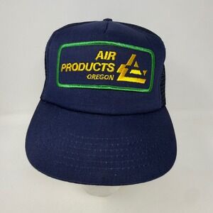 Vintage Air‎ Products Oregon Trucker Hat Navy Blue Snapback Designer Award Cap
